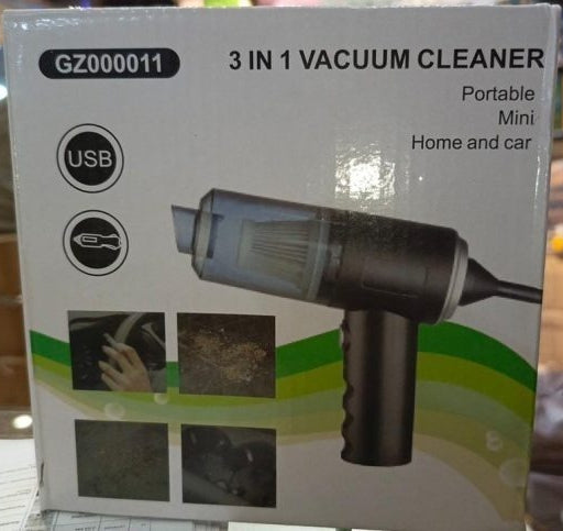 3 In 1 Vacuum Cleaner Mini Portable For Home And Car (gz000011) / Wireless Mini Handheld Vacuum Cleaner