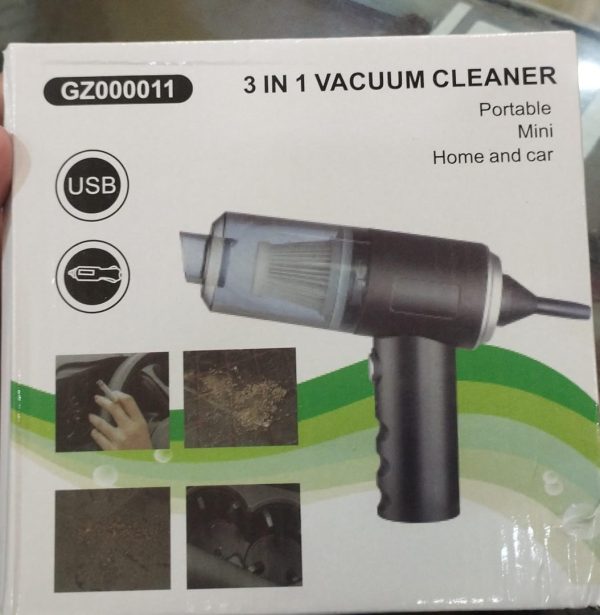 3 In 1 Vacuum Cleaner Mini Portable For Home And Car (gz000011) / Wireless Mini Handheld Vacuum Cleaner