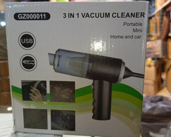 3 In 1 Vacuum Cleaner Mini Portable For Home And Car (gz000011) / Wireless Mini Handheld Vacuum Cleaner